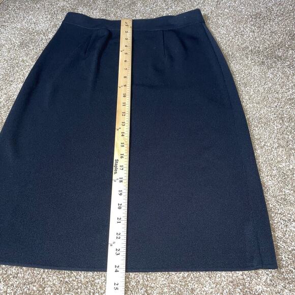 Missook knee length skirt pint knit black stretch SZ SM - Picture 5 of 9